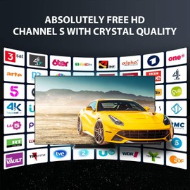 Antena de TV Digital, 4K 1080P Antena de HDTV con Amplificador de Señal Excelente Rendimiento para TDT Digital y señales de TV Analógicas Recepción de Largo Alcance hasta 180 Millas