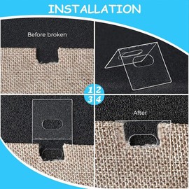 24-Pack Vertical Blinds Repair Kit: 12 Adhesive Tabs + 12 Stem Clips Replacement Parts for Broken/Missing Slats & Carriers, Quick Fix Accessories