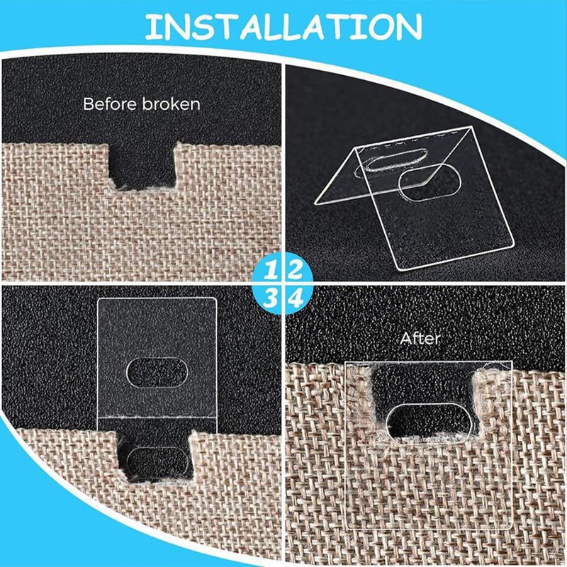 24-Pack Vertical Blinds Repair Kit: 12 Adhesive Tabs + 12