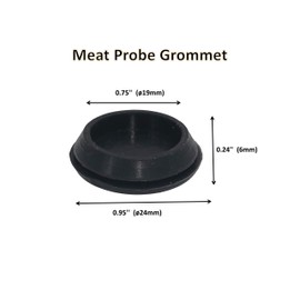 Replacement Rubber Meat Probe Grommet Compatible with Traeger Wood Pellet Smoker & Z Grills, 6 Pack