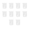 10 Pcs Laboratory Glass Beaker 50ml Thick Experimental Graduated Cylinder