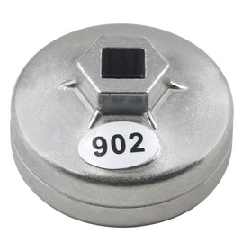AHL 902 Cap 67mm Oil Filter Wrench 14 Flute 1/2" Square Drive Oil Filter Removel Tools Filter Socket Wrench Spanner Hand Tool for Lioncel, Hafei, Mazda, Family, Primal, Geely