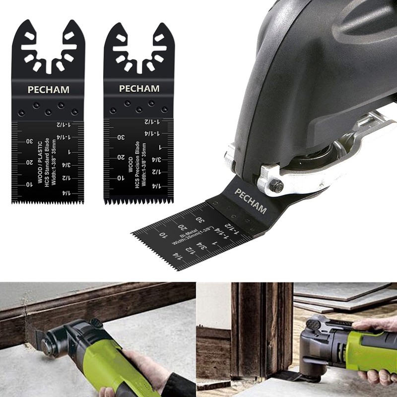 PECHAM 24PCS Universal Wood Metal Oscillating Multitool Quick Release Saw