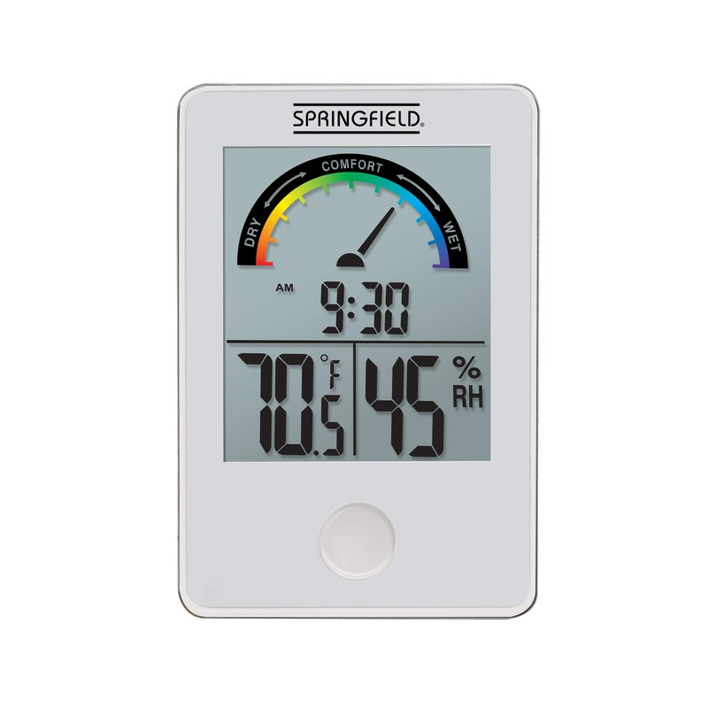 Springfield Wireless Digital Indoor Comfort Level Thermometer, Humidity and Temperature