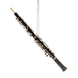 Broadway Gifts Black Oboe Instrument Christmas Tree Ornament 6.5 inches