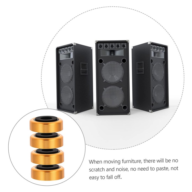 LABRIMP 4pcs Vibration Speaker Isolation Feet Pads for Amplifiers and
