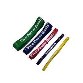 Power Band Exercise Loop - Over 2m circumference from Vivomed Red - 2 x 208 x 0.45cm