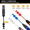 RZJZGZ 4 PCS Silicone Resin Mixer Paddles for Drill, Epoxy