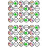 48 Good Luck Edible Cupcake Toppers, Premium Thickness SWEETENED VANILLA,