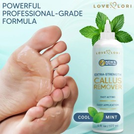 LOVE, LORI Foot Callus Remover Gel Callus Remover for Feet & Dead Skin Pedicure Home 6 oz