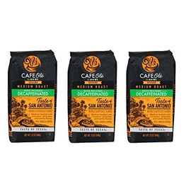 Cafe Ole Taste of Texas San Antonio Ground DECAF Coffee 12 oz. (Pack of 3)