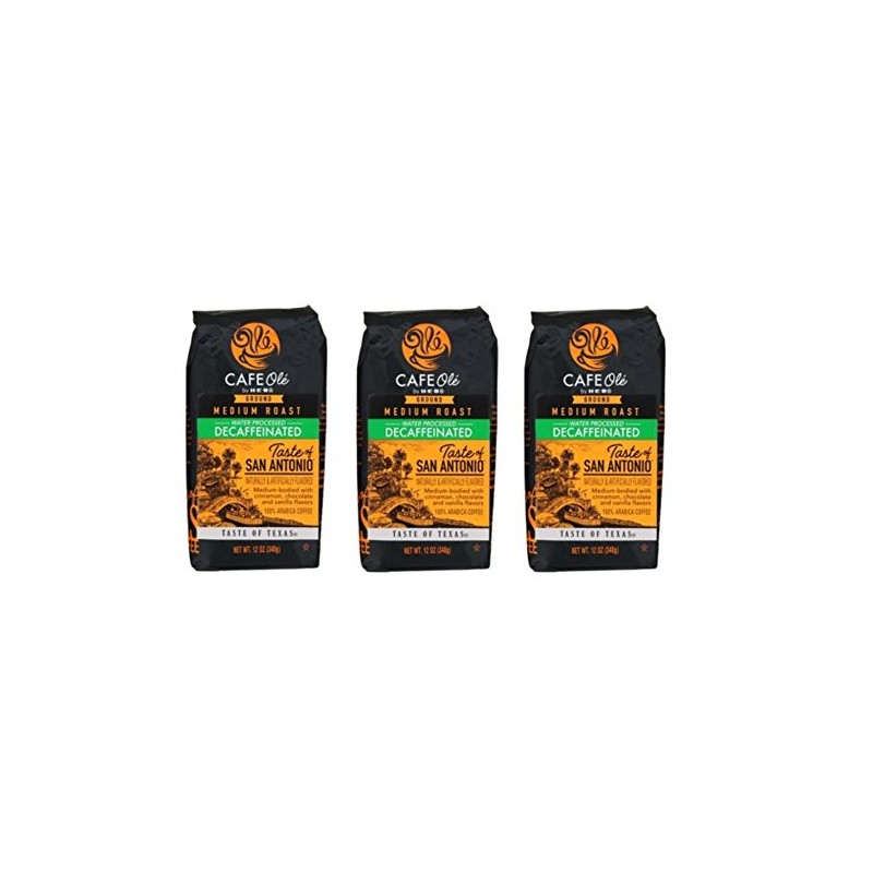 Cafe Ole Taste of Texas San Antonio Ground DECAF Coffee