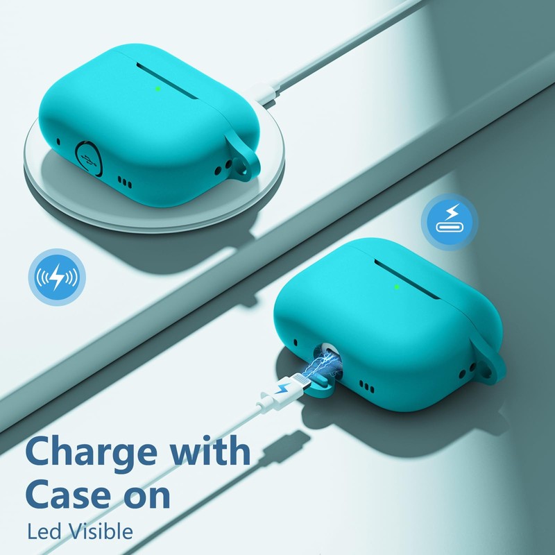 Lerobo Case for AirPods Pro 2, Full Protection, Silicone Skin,