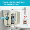 3-Inch Dual Flush Valve Replacement Kit,Compatible with Glacier Bay,Aquasource,Water Ridge