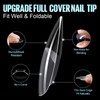 TOMICCA Nail Tips and Glue Gel Kit Gel Nail X