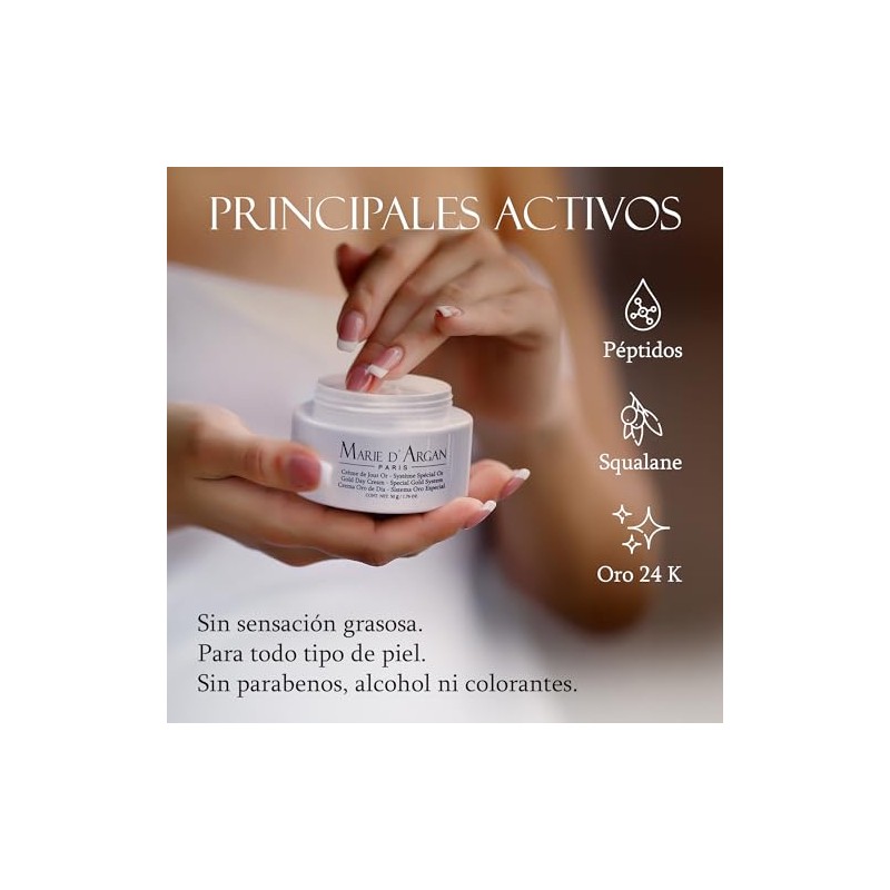 Marie Argan Paris Kit Crema Facial Oro 24k Día 50g