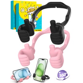 CALDEVER Stocking Stuffers Gifts for Teens Girls Boys Cell Phone Stand for Women Men Adults Kids Adjustable Lazy Thumbs Up Phone Holder for Desk Cool Gadgets Fun Gifts Ideas for Her Wife