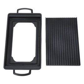 Mini BBQ Grill Aluminum Alloy Fast and Uniform Heating Multifunctional Charcoal Barbecue Grill Stove for Household 23.5x14.5cm / 9.3x5.7in