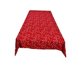 ArtOFabric Decorative Cotton Tablecloth in Red and White Bandanna Print 59x72, (Bandana-RW-59x72)