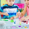 Silicone Painting Mat with Water Cup Washable Protruding Scale Line