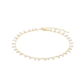 NTLX - Pulsera de tobillo para mujer - Tobilleras para mujeres y niñas, ropa bohemia bohemia, para verano, playa, día festivo, cadena chapada en oro y diseño colorido de abalorio de semillas, caja de regalo incluida, 22,86cm, Plástico, no conocido