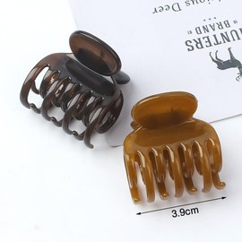 Hair Clips, Mini Hair Clips, Set of 3, Hair Clips, Small Hair Clips, Accessories, Hair Arrangement, Side Clips, Hair Ornament, Stylish, Simple, Plain, Women's, Everyday Present (3 Colors A)