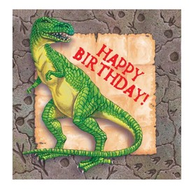 Diggin for Dinos Luncheon Napkins 16 Count 3 Ply Dinosaur Party Supply