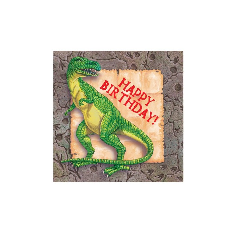 Diggin for Dinos Luncheon Napkins 16 Count 3 Ply Dinosaur