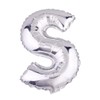 Glanzzeit 18 Inch Silver Foil Balloons Letters A to Z