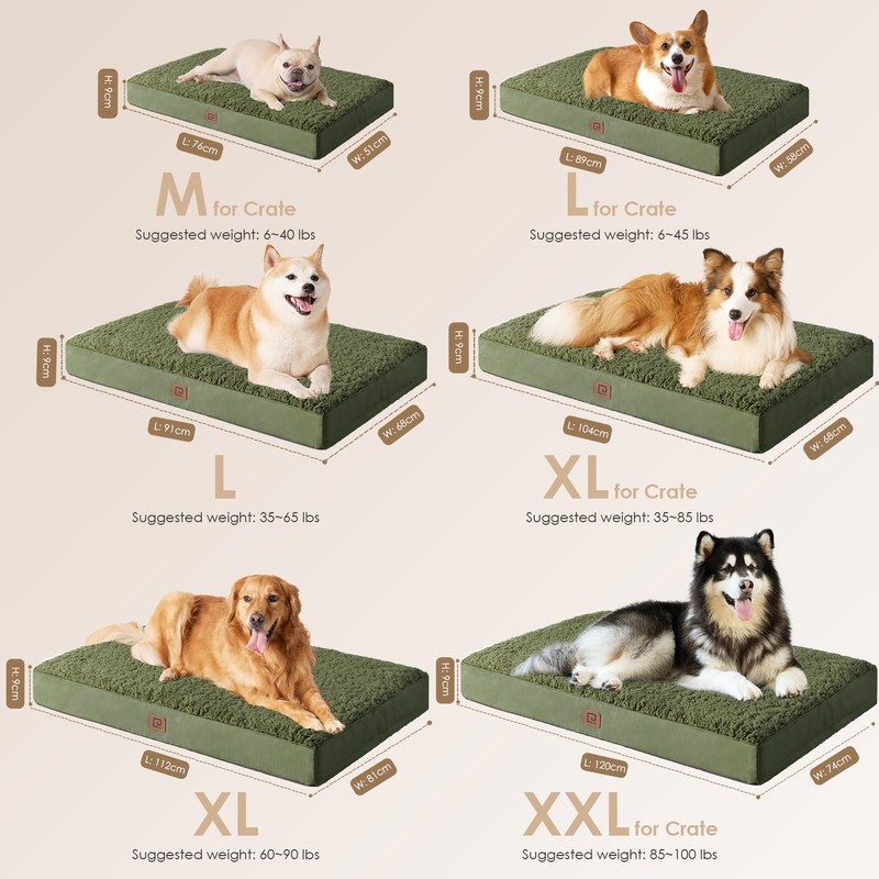 EHEYCIGA Orthopedic XL Dog Beds for Extra Large Dogs with