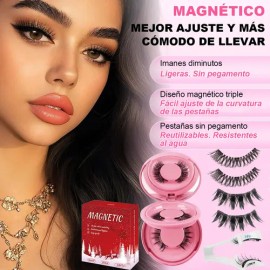Kit De Pestañas Postizas Magnéticas Reutilizables 2 Pairs                                                                                             