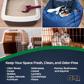 RMR Xtreme Pet Odor Eliminator Spray - Neutralize Strong Urine, Litter, Furniture, Crate, and Animal Smells, 15 Ounces, Unscented