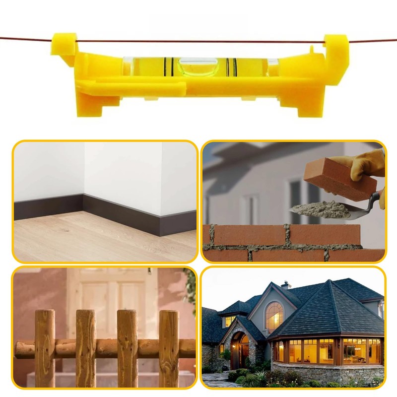 String Line Level 5PCS – Small Spirit Level for Bricklaying,