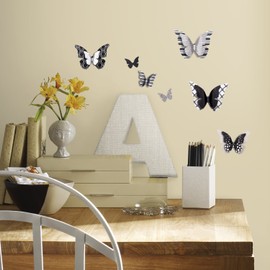 RoomMates RMK2996SCS 3D Butterflies Peel and Stick Wall Decals