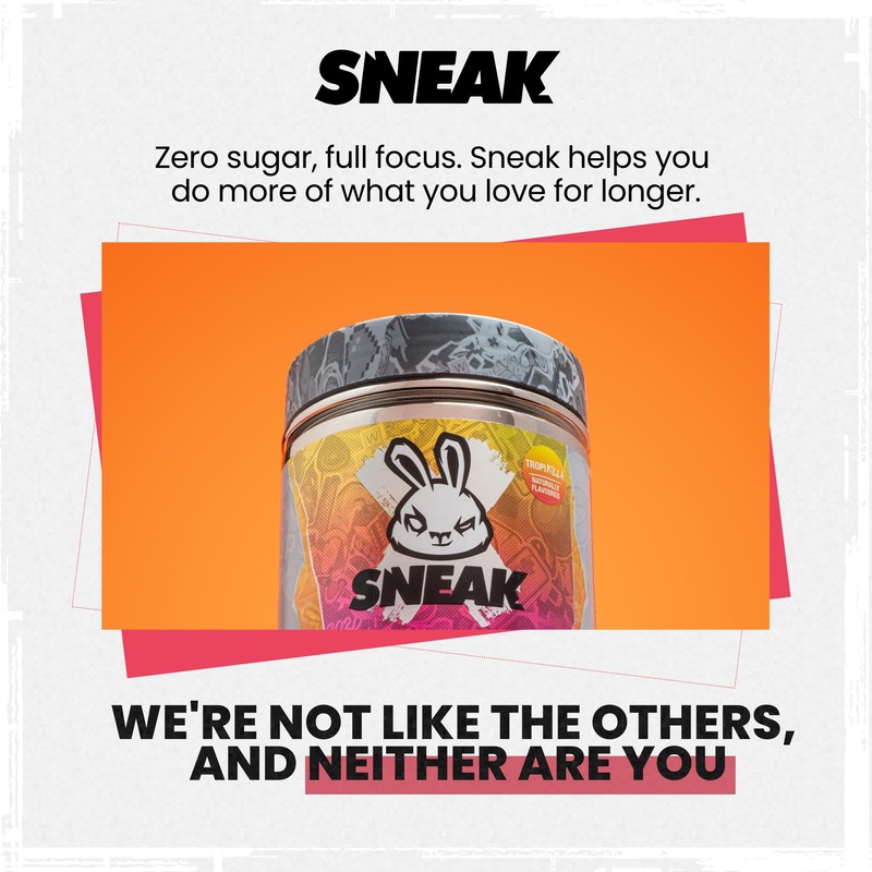 SNEAK Energy Drink Powder | Tropikilla | No Sugar. No