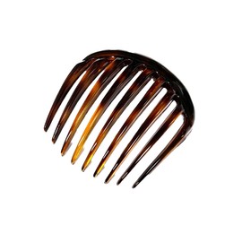 Comb Made in France French Design Comb Straight 9 Pairs 7.5cm (Brown)