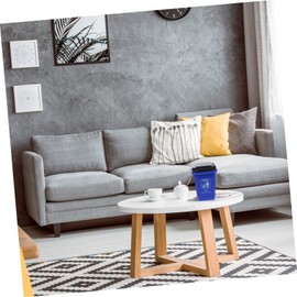 STOBOK 2pcs Trash Can Shape Pen Holder Desktop Storage Box Multifunctional Stationery Holder Wastebasket Convenient Design with Lid and Wheels for Organizing Desk Supplies