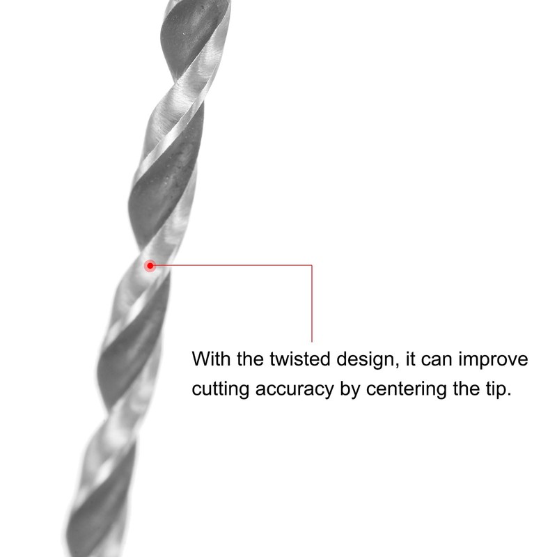 sourcing map Spiral Drill Bits HSS 2.75 mm W6542 70