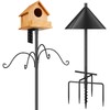 Bird Feeders Pole, House Pole 92 Inch, Adjustable Heavy Duty