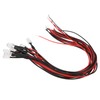 50Pcs Diode Wired Light Emitting Round Head High Brightness In