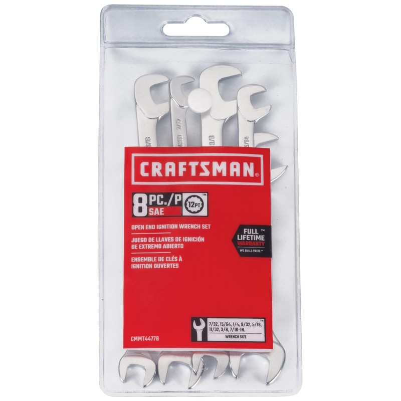 CRAFTSMAN Open End Ignition SAE Wrench Set, 8 Piece (CMMT44778)