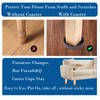 Fursafe&Q Rubber Caster Cups, Non Slip Furniture Pads Hardwood Floors-Furniture