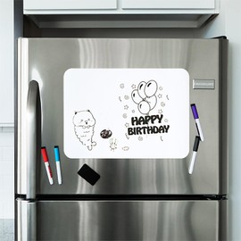 Magnetic Dry Erase Board Magnetic Refrigerator Office Calendar Bulletin Board Waterproof Resistant 11.7 x 8.3 inches (29.7 x 21 cm) Message Sheet for Doodle Memo Messages Reminder Contact Memo Meeting