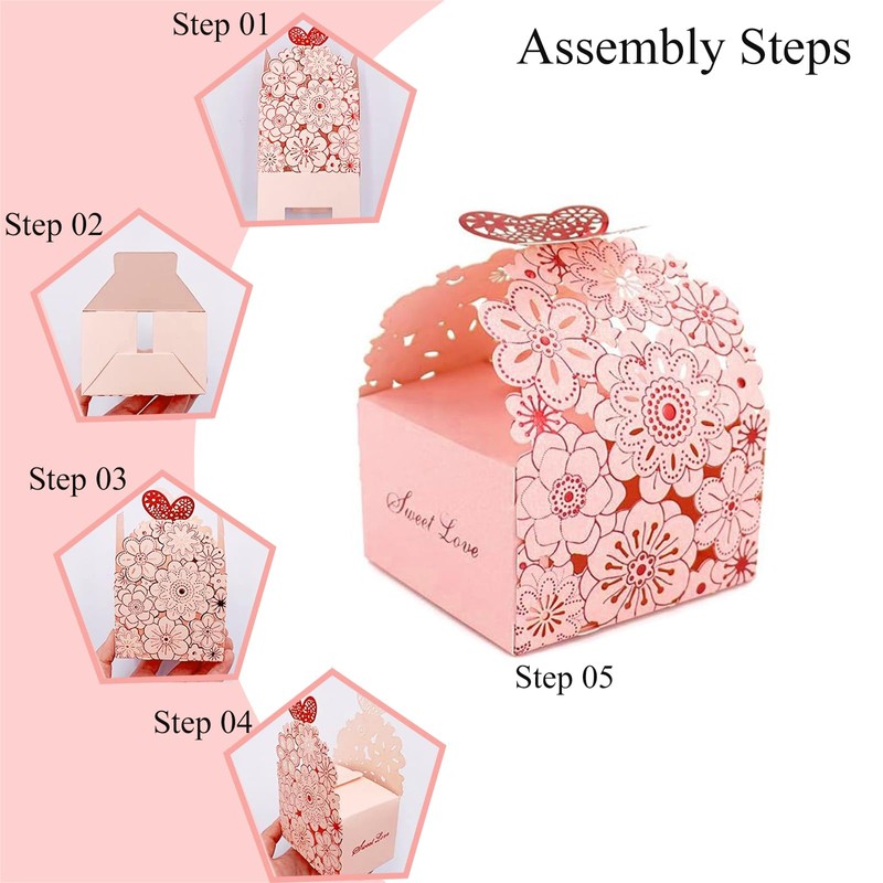 Gift Boxes, Guest Gift, Pack of 30 Candy Gift Boxes,