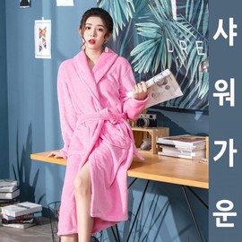 Microfiber pink shower robe and bath robe Top class hotel