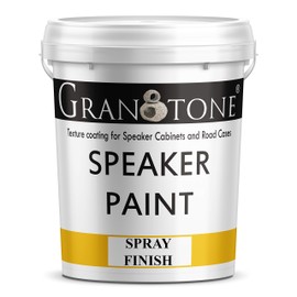 GRANOTONE Spray Grade Speaker Paint Black Texture Coating for Speaker Cabinets, Road Cases, Metal & Furniture | Water-Based Formula | Versatile Textured Coating | Easy Application | 1 Gallon