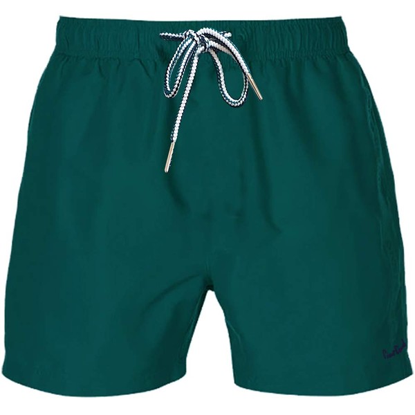 Pierre Cardin Mens Summer Swim Shorts with Signature Embroidery (2XL, Teal)