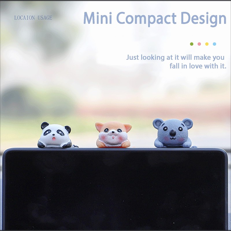 QMYOP Computer Monitor Decor Figurines, Computer Monitor Decor, Car Dashboard