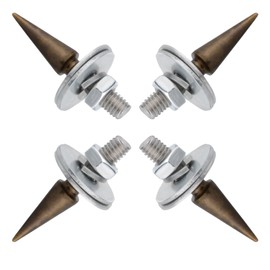 Lunsom License Plate Frame Screw Caps, License Plate Fasteners for Motorcycle Vehicles, License Plate Screws with Covers,4PCS,Bronze