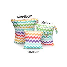 Pmnzdy Nappy Bag, Wet Bag, Cloth Nappies, Wet Bags, Reusable Wet Bag, Nappy Bag, Organiser Bags with Zip, Waterproof Wet Bag for Baby, Toddler, Pack of 3, Cats